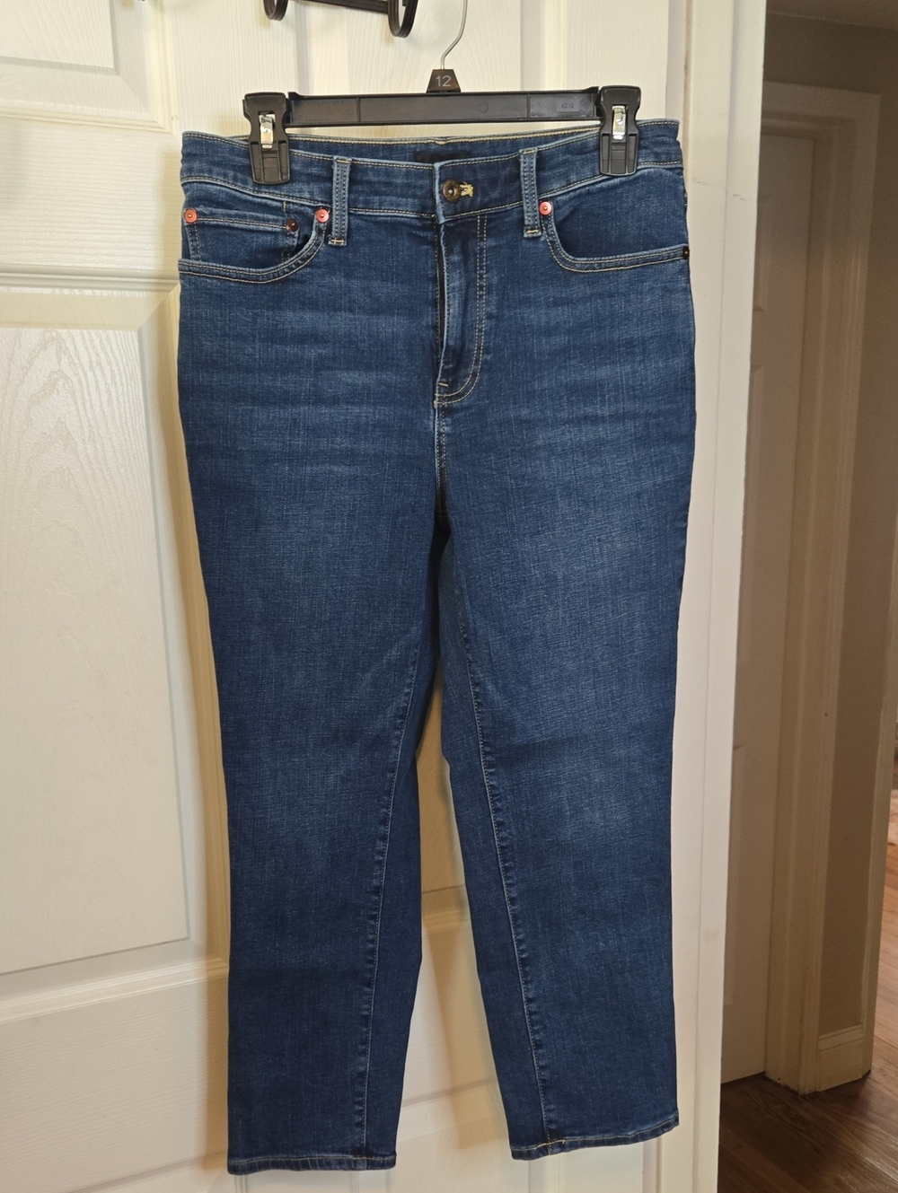 Talbots Women's Cropped Jeans - Dark Blue Wash
